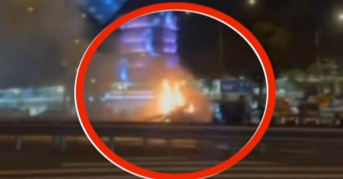 倪男駕駛5人座的電動休旅車,載著妻兒4人、小舅子的2名兒女,以及老婆的外甥女。(圖/東森新聞)