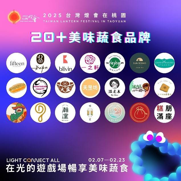 台灣燈會首次規劃蔬食專區，推出多元創意蔬食，讓蔬食愛好者也能大飽口福。（圖／業者提供）