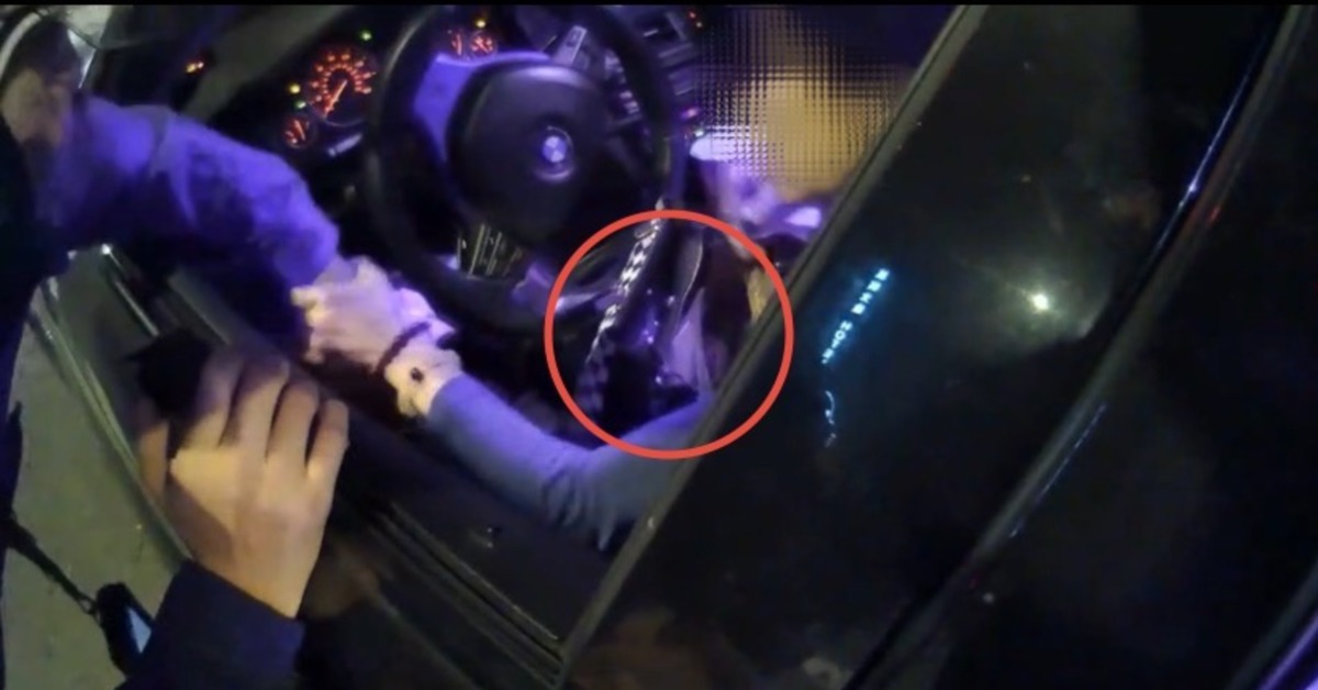 警方逮捕盧嫌。（圖／翻攝畫面）