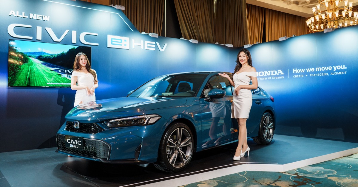 Honda小改款CIVIC e:HEV於今日亮相，車款將於四月份正式上市。（圖／林昱丞攝影）
