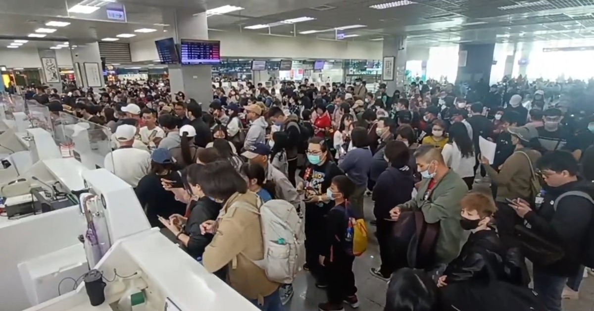 金門小三通水頭往返廈門五通的船班，昨天下午開始停航。（圖／東森新聞）