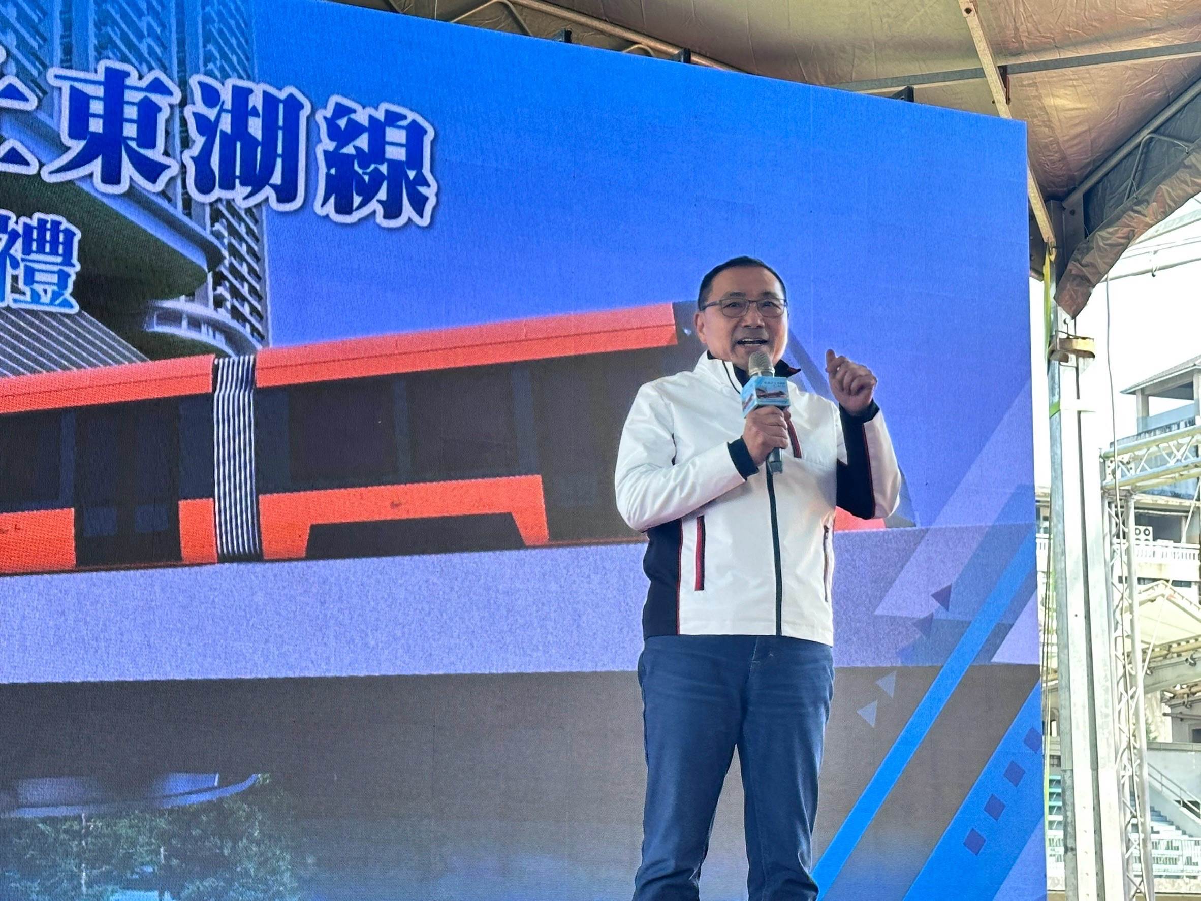 市長侯友宜推動捷運汐東線。（圖／新北市政府提供）