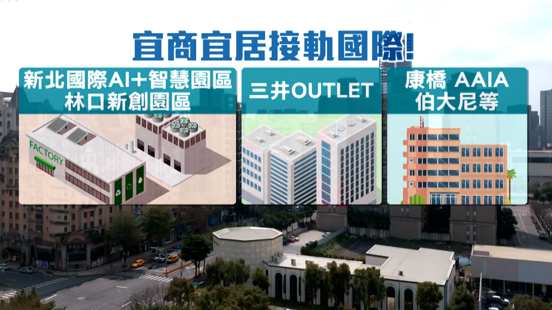 林口宜商<a href='/search/tags/宜居/' target='_blank'>宜居</a><a href='/search/tags/接軌國際/' target='_blank'>接軌國際</a>。（圖／東森新聞）