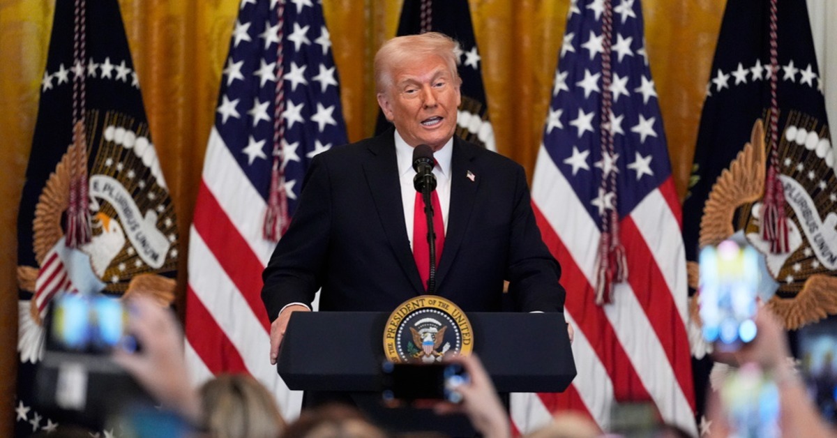 美國總統川普。（圖／美聯社）