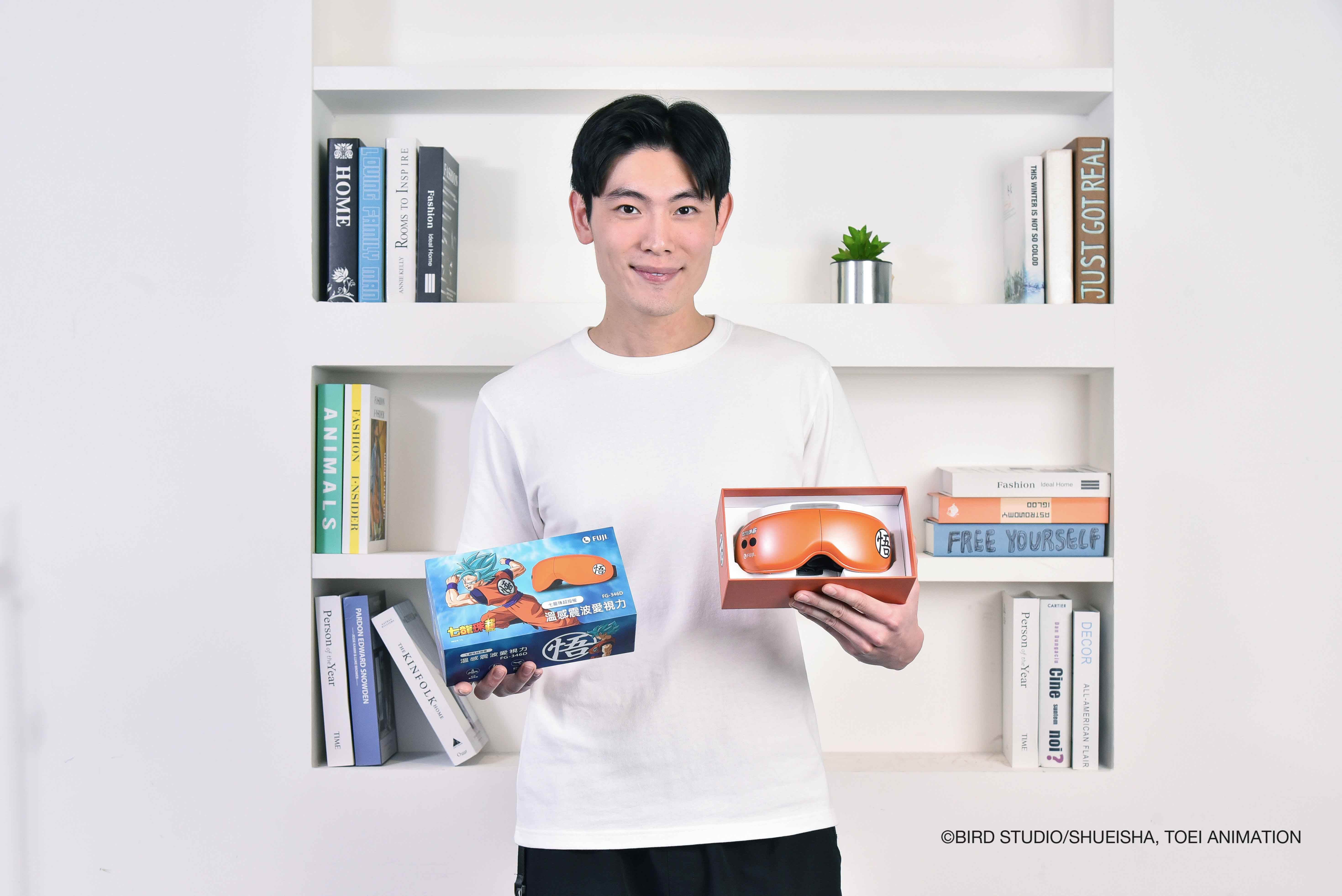 經典熱血動漫《七龍珠超》與FUJI溫感震波愛視力合作，還未開箱就已被外盒所吸引，讓粉絲一見傾心，無論自用收藏或是送禮都極具話題 (圖_FUJI 提供)
