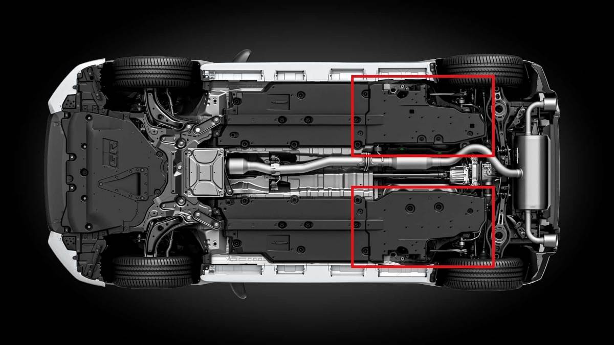 車輛底板的平整化設計更為完整，這也是源自日本Super Taikyu耐久賽的經驗。（圖／豐田提供）