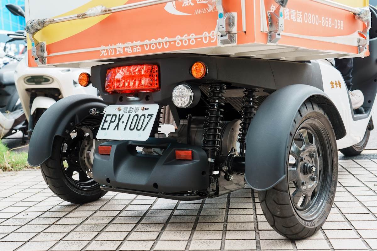 威速登電動三輪車搭載1,000公升超大載運空間與200公斤載重能力，續航可達117公里。（圖／林昱丞攝影）