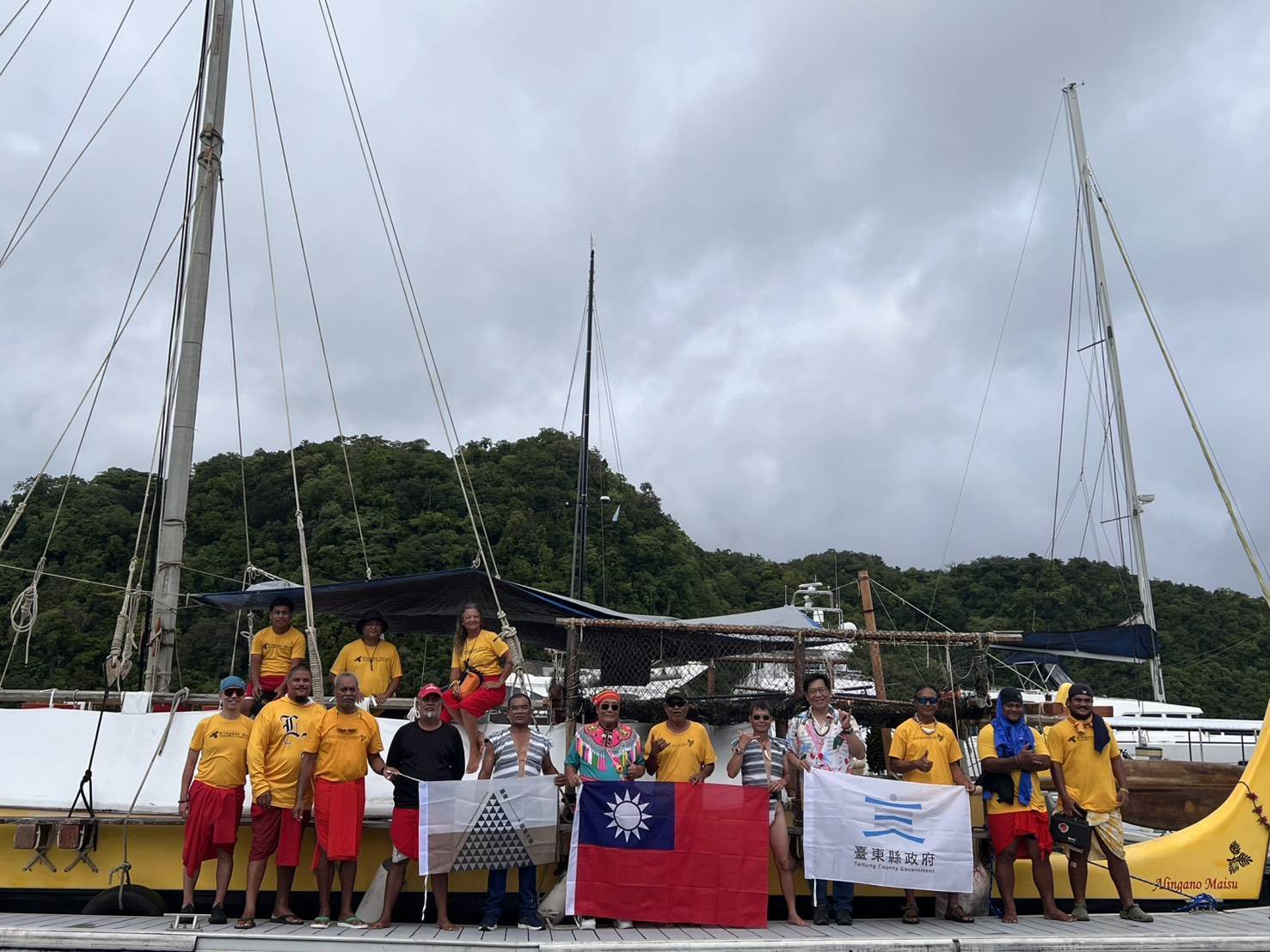 臺東縣政府與帛琉MVS（密克羅尼西亞航海協會）合辦全國首創航海計畫。（圖／臺東縣政府提供）