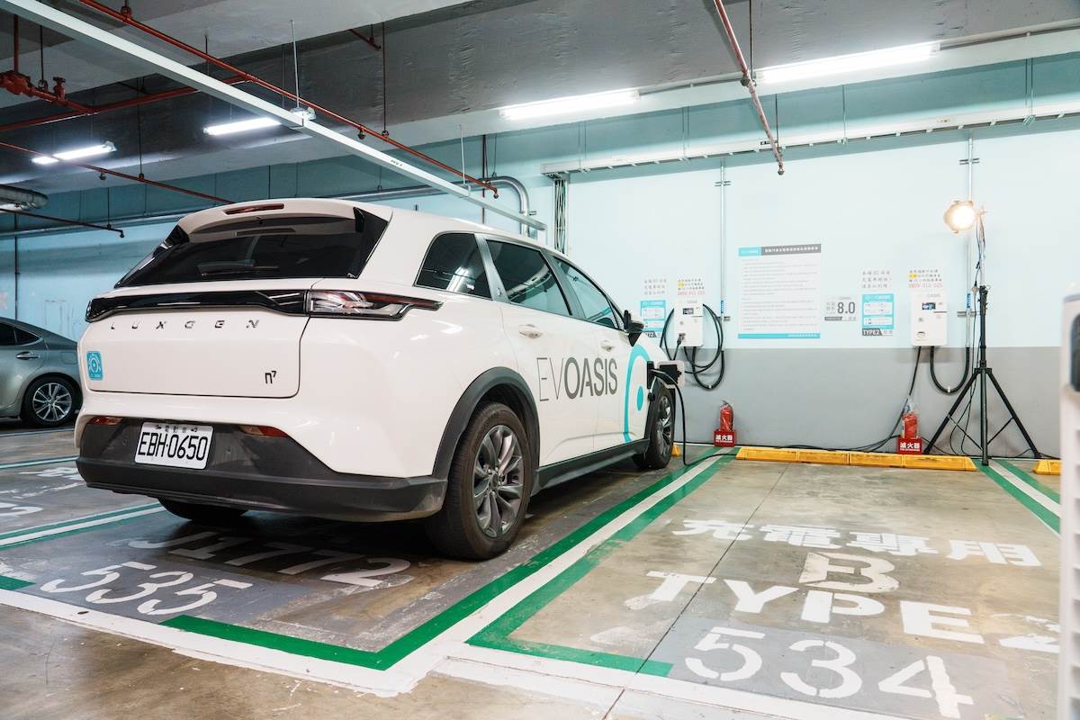 300支AC智能充電樁涵蓋的範圍包含大安、中山、中正、內湖、文山、松山、信義與南港等區的公有停車場。（圖／林昱丞攝影）