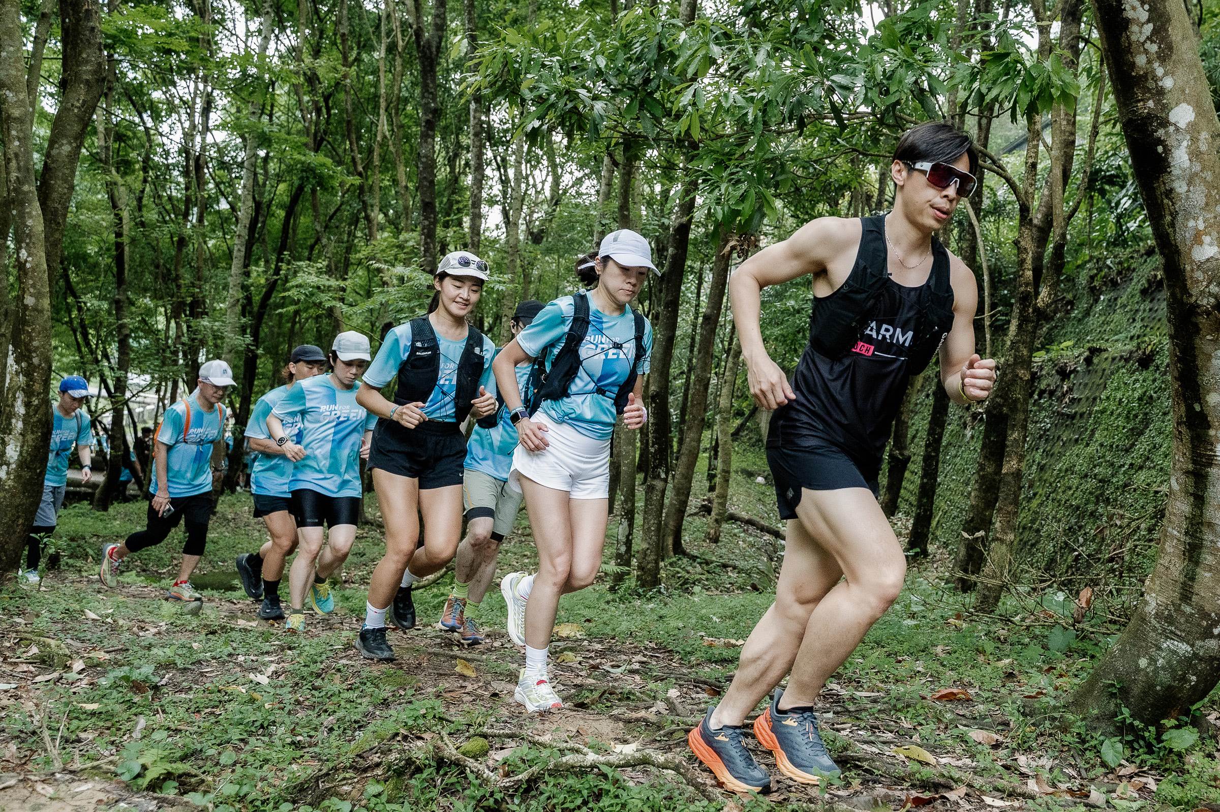 地球日前夕，富邦金控也攜手永續夥伴GARMIN合作舉辦「富邦Run For Green™ x GARMIN象山輕越野跑」。（圖／富邦金控提供）