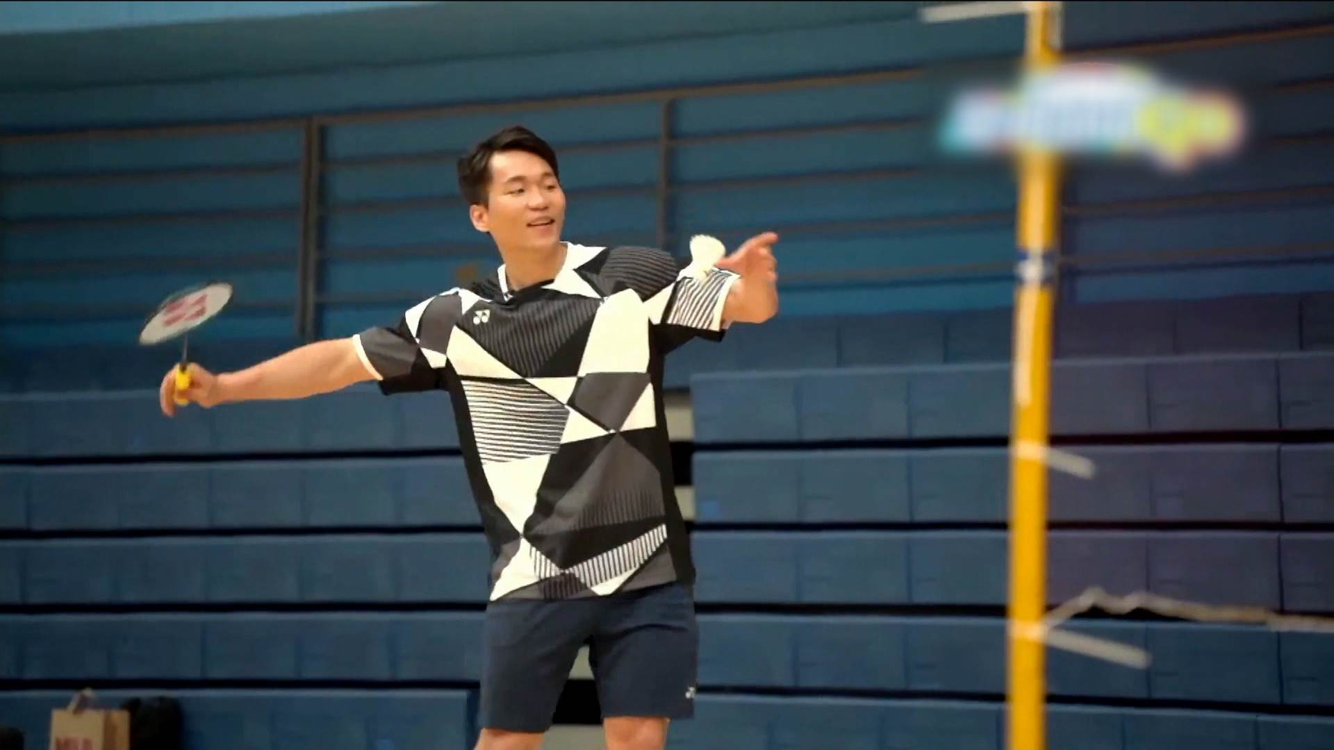 奧運羽球金牌李洋打球難得開直播，高手過招精彩無比。（圖／東森新聞）