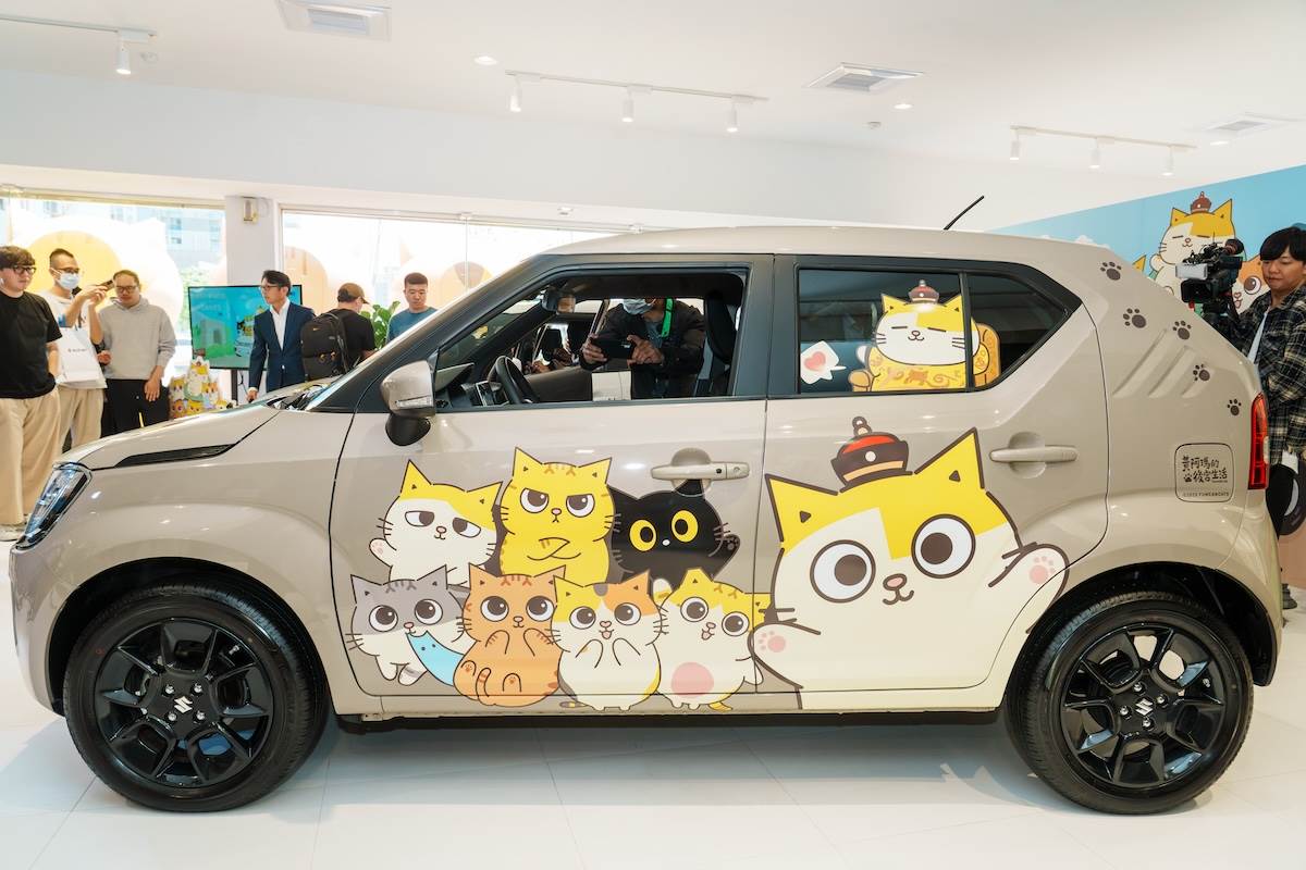 車側更誇張，給你滿滿的喵平台。（圖／林昱丞攝影）