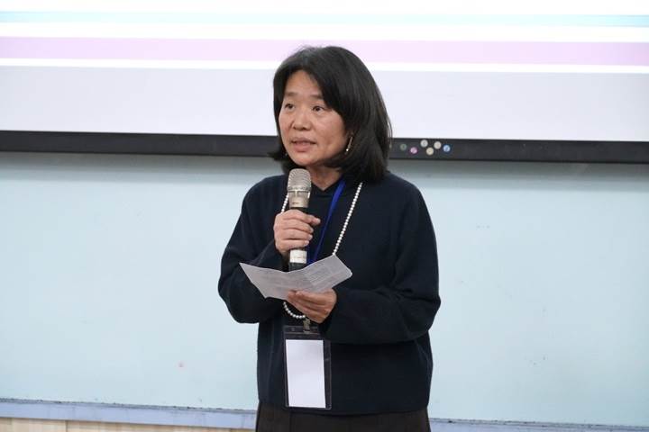 觀光學院張馨文院長表示，中華大學為全台第一所推動EMI CERT PT教學資源中心的私立大學，以多管道的方式紮根雙語教育且成效顯著。（圖／中華大學提供）