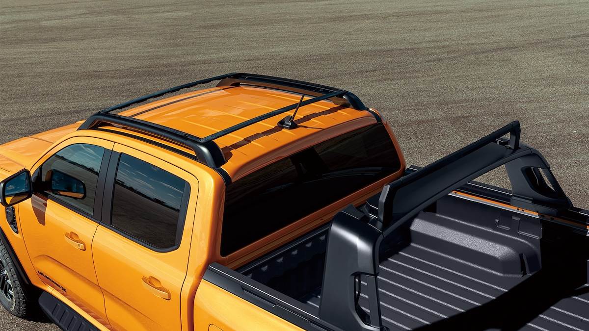 Wildtrak FRS Edition車型更導入全新FRS可調式裝載系統，其結合折疊式車頂置放架及滑軌式防滾架而成。（圖／福特六和提供）