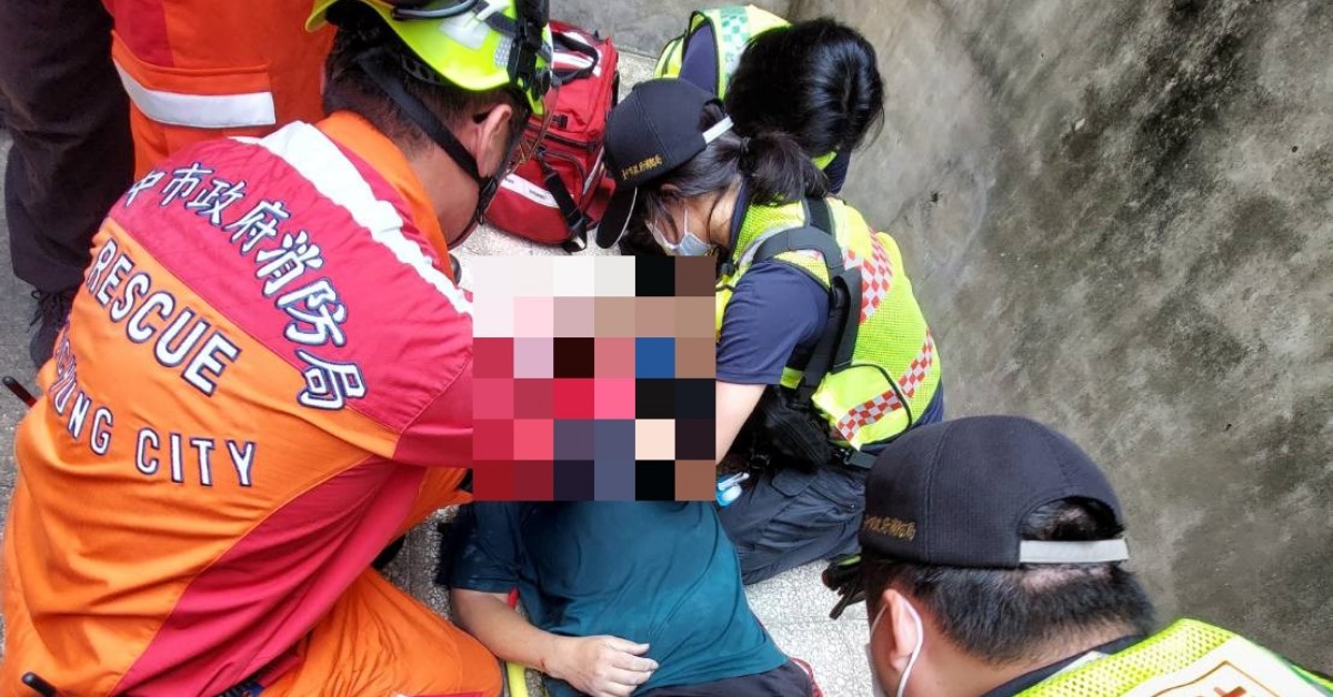 台中5日發生工安事故。（圖／東森新聞）