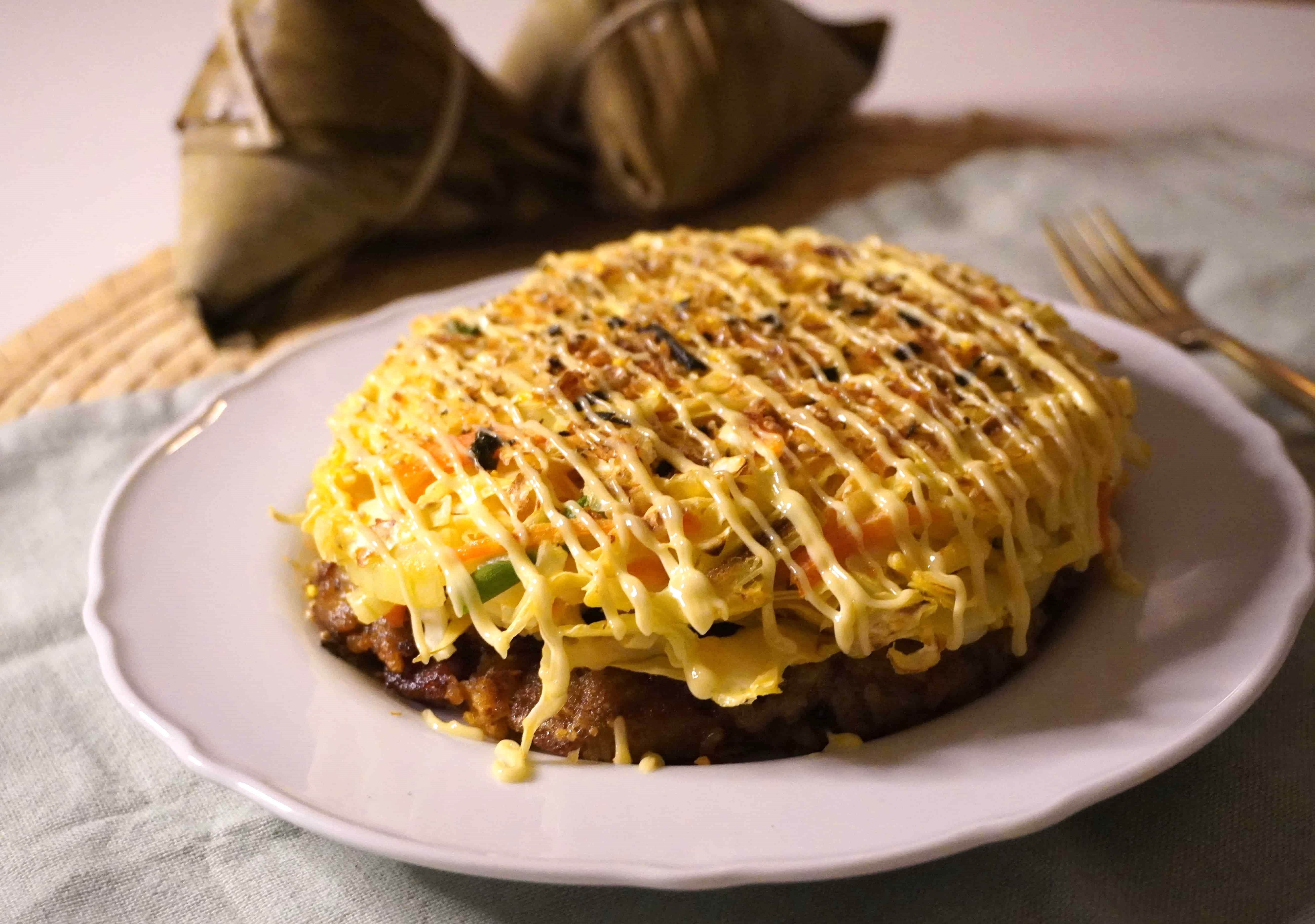 粽子加上蔬菜化身什錦燒 均衡當餐飲食