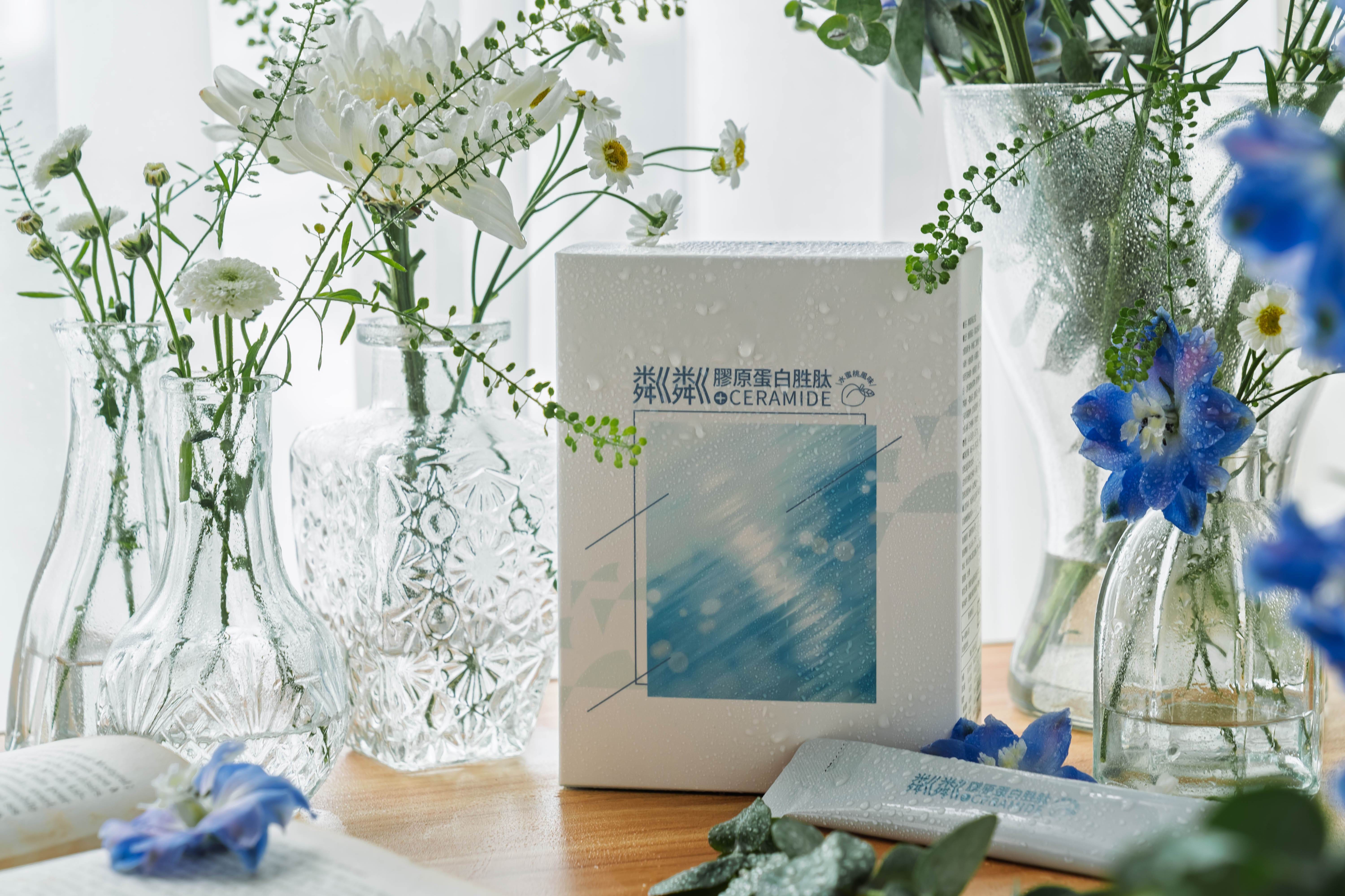  「粼粼膠原蛋白」選用來自日本百年大廠新田（Wellnex®）。（圖／粼粼膠原蛋白）