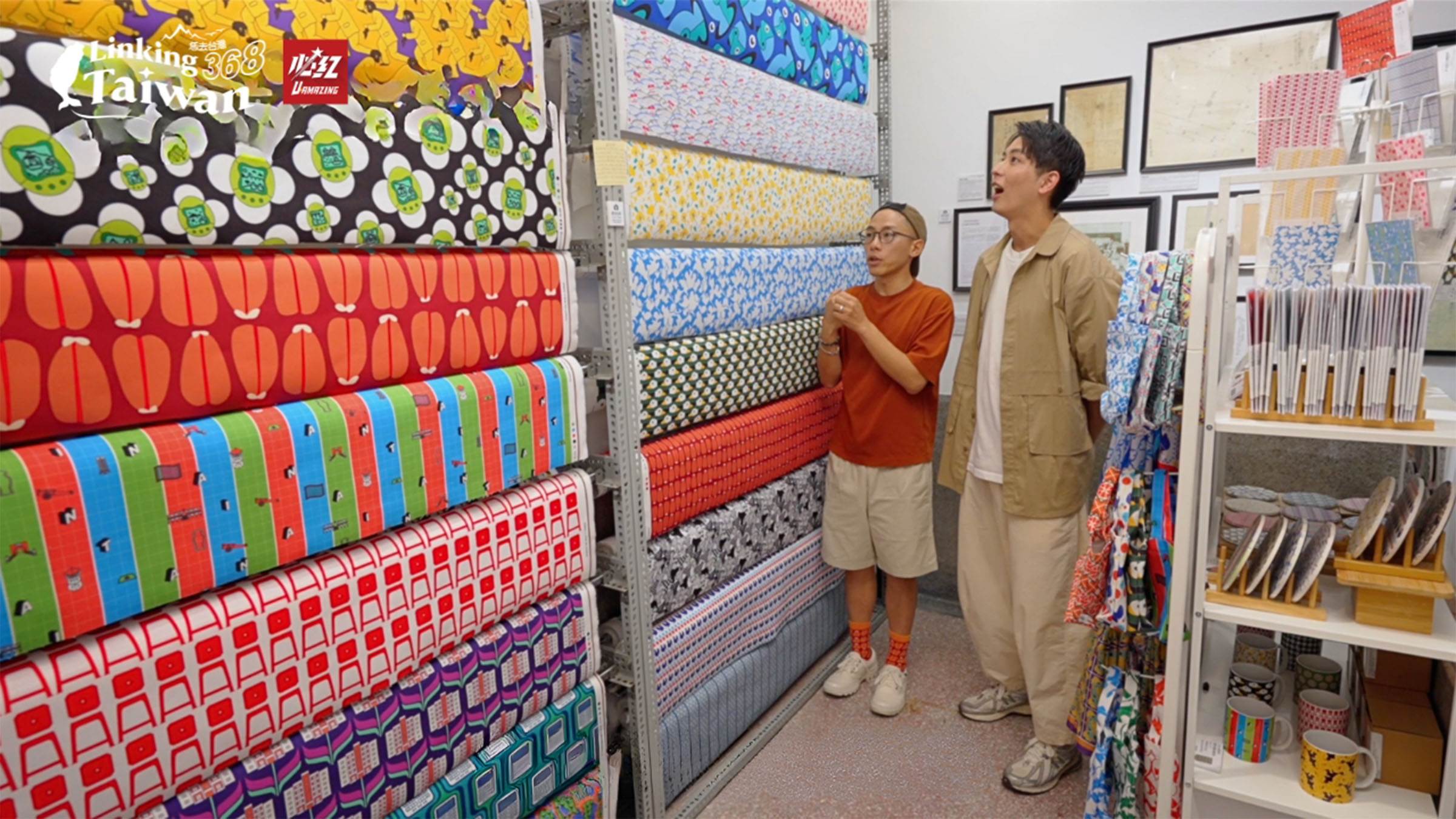 創立於1923年的錦源興，原為臺南神農街上的布莊，2020年由第四代傳人轉型為結合在地文化的印花品牌，重啟家業新篇章。（圖／《恁去台灣》提供）