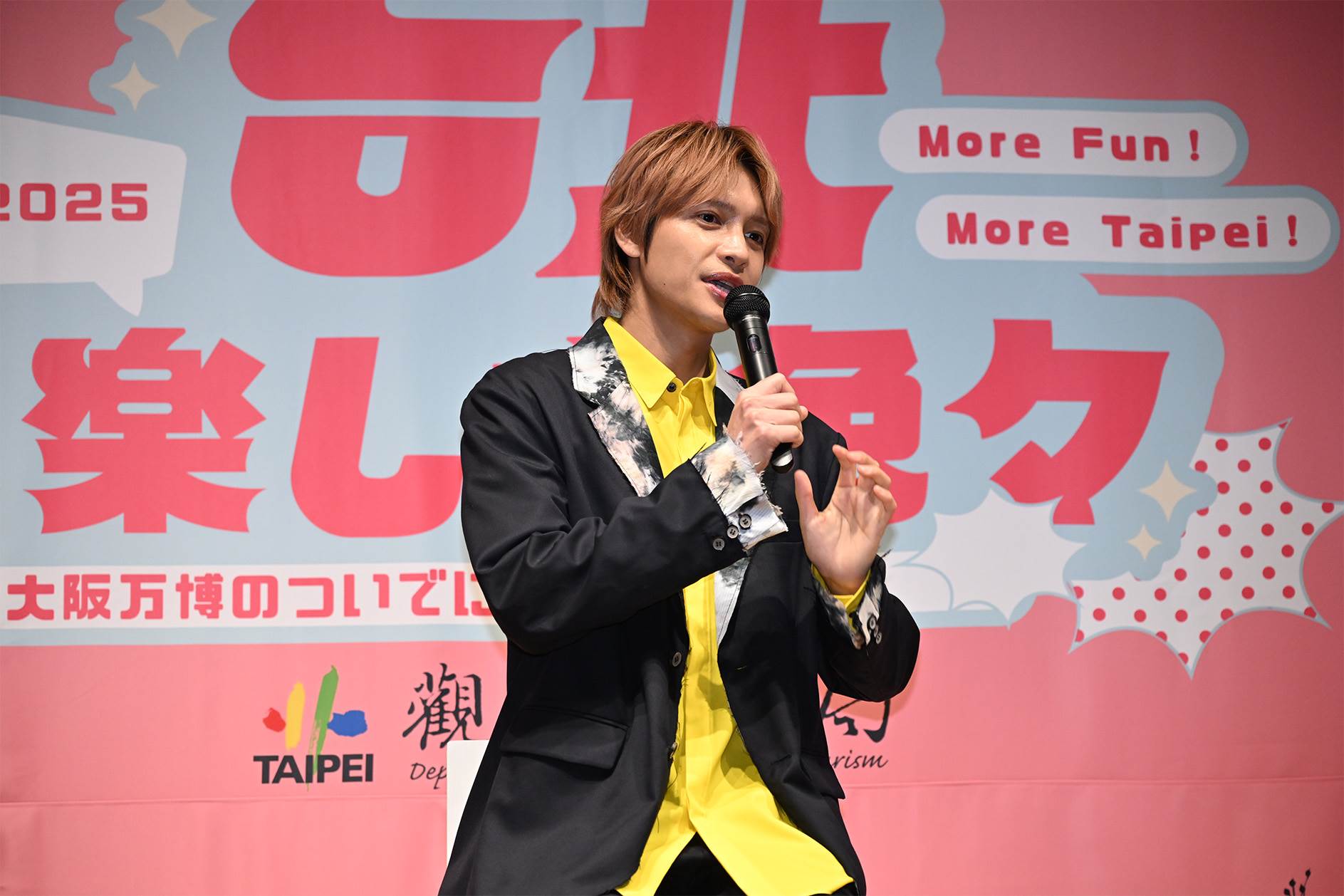 觀傳局邀請人氣團體WEST成員中間淳太擔任活動大使，分享台北豐富的五感體驗。（圖／台北觀傳局提供）