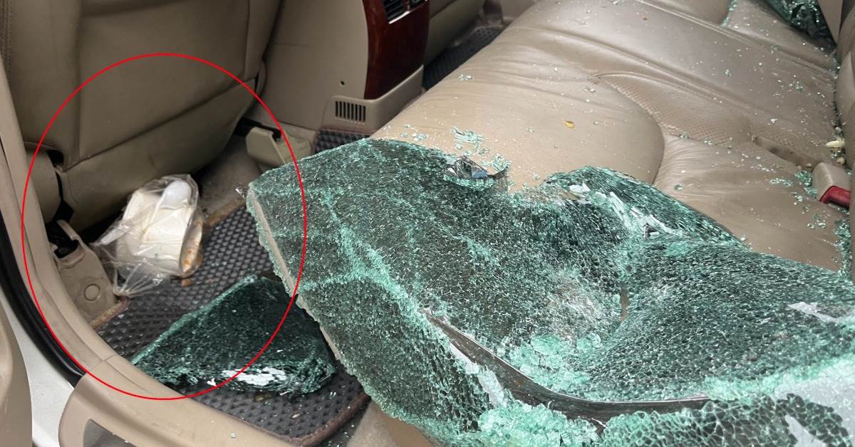 現場遺留粉圓冰。（圖／翻攝畫面）