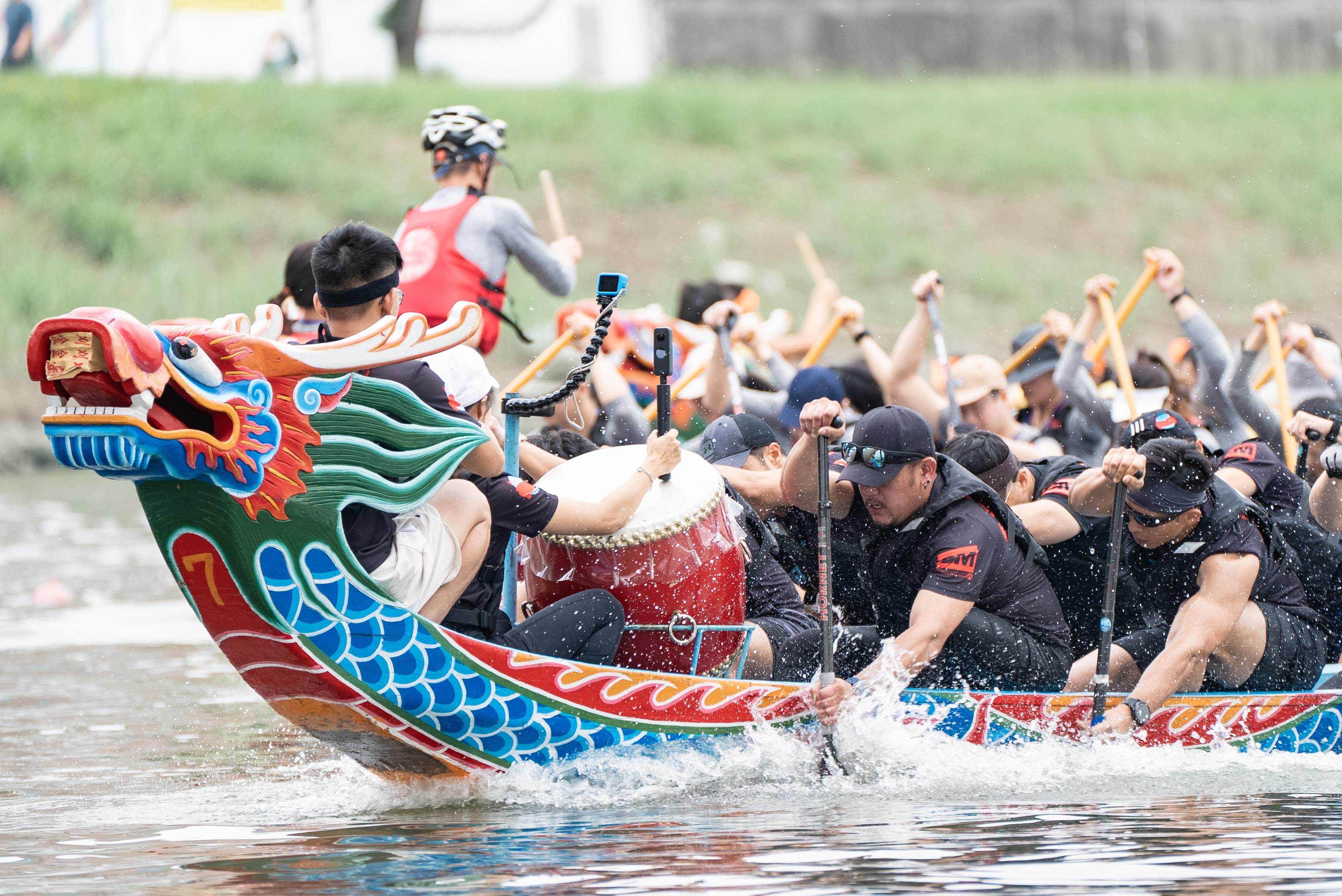 「2025臺北國際龍舟錦標賽」將於5月30日至6月1日在基隆河大佳迎風碼頭熱血開划。（圖／臺北市政府體育局提供）