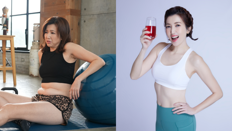 藝人廖家儀分享，自己搭配十時塑找回理想體態。（圖／東森新聞）