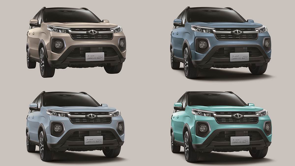  ZINGER推出全新四款車色：黑頂星辰藍（右上）、黑頂高山藍（左下）、黑頂爾本藍（右下）與黑頂花崗石棕（左上）。（圖／中華提供）