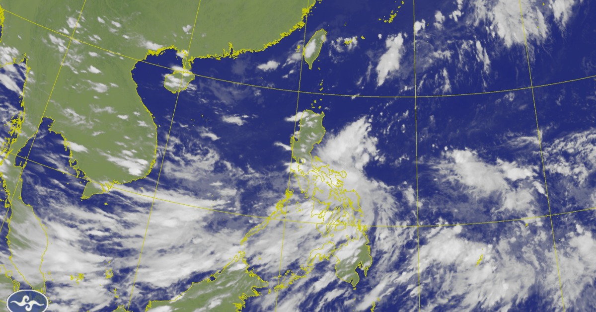 菲律賓東方海面的熱帶擾動，高機率會生成今年首颱蝴蝶。（圖／中央氣象署）