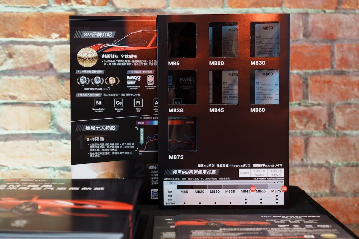 3M認為隔熱紙的顏色深淺，並不代表視野受阻程度。（圖／林昱丞攝影）