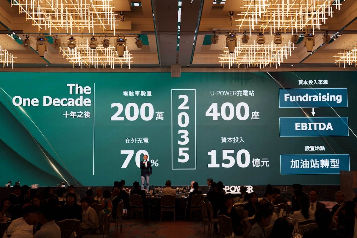 U-POWER相信10年後，在台灣U-POWER充電站數量會達到400座，電動車數量也會來到200萬輛。（圖／林昱丞攝影）