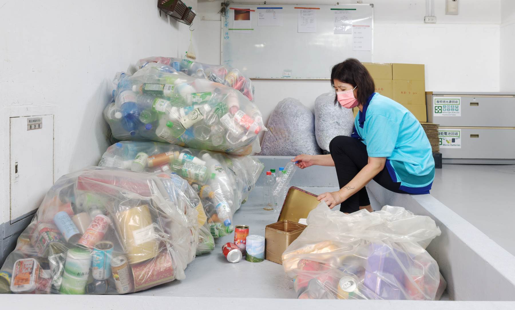 實踐永續從日常做起，宏國大樓攜手租戶落實垃圾分類，加強廢棄物管理，提升資源回收比例。（圖／宏國建設五感十築提供）