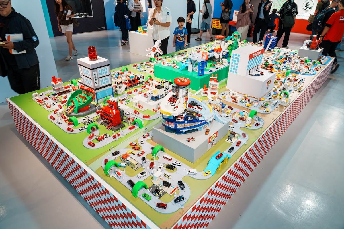 「街道城市區」將重現TOMICA世界中的城市街道場景。（圖／林昱丞攝影）