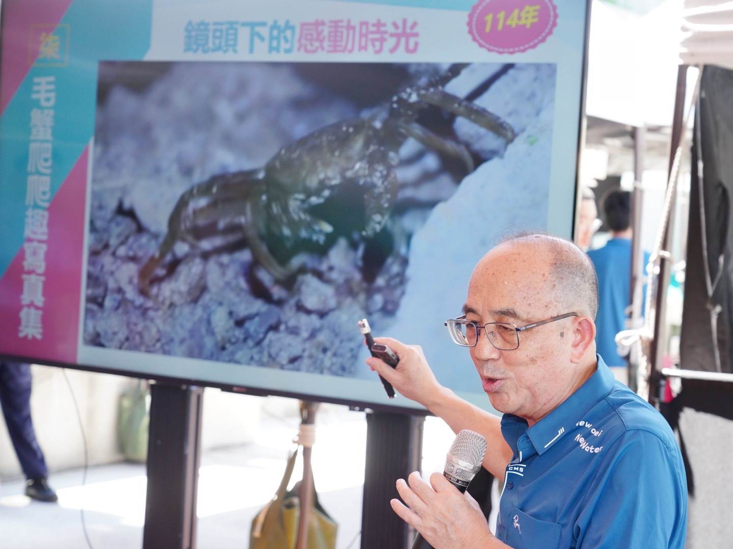 水利局長宋德仁表示，這些魚蝦蟹的紀錄，彰顯了市府在新店溪的整治成效。（圖／新北市政府水利局提供）