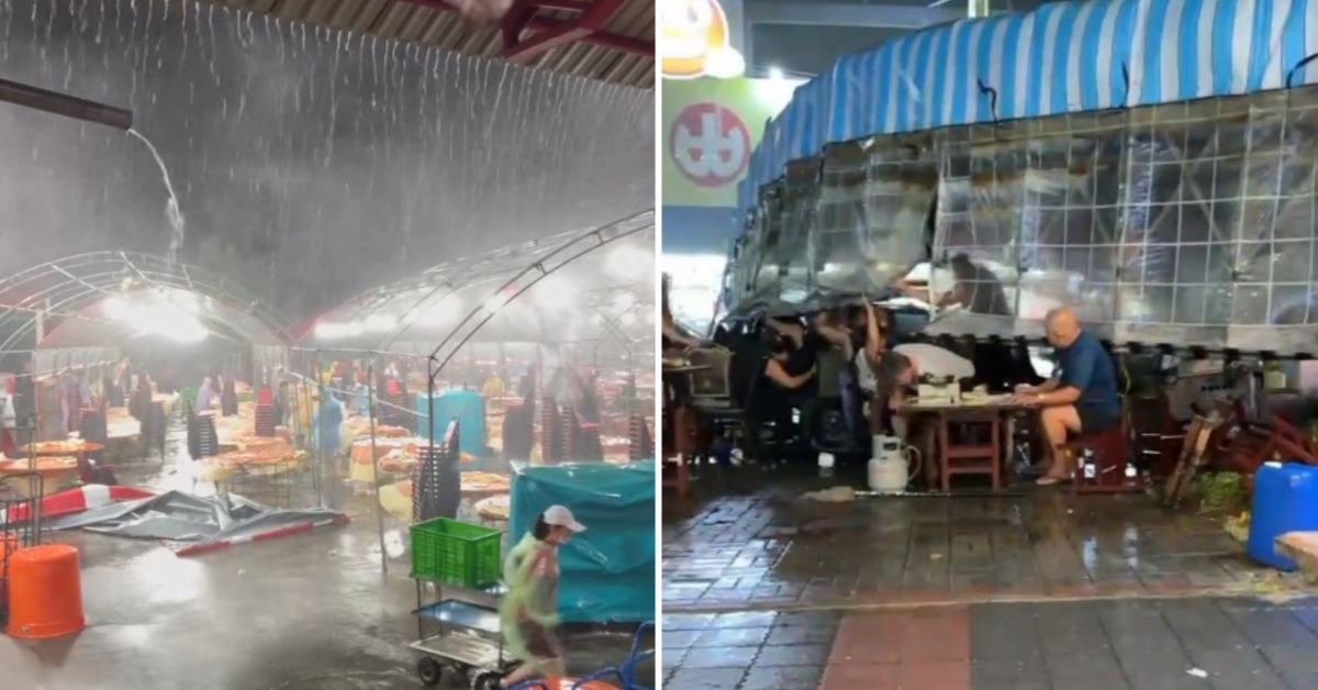 丹娜絲颱風造成台南災情不斷傳出。（圖／Threads ＠yasin1992418、@ding19940614 授權提供）