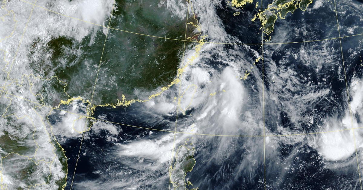 台灣持續被暴風圈壟罩。（圖／氣象署）