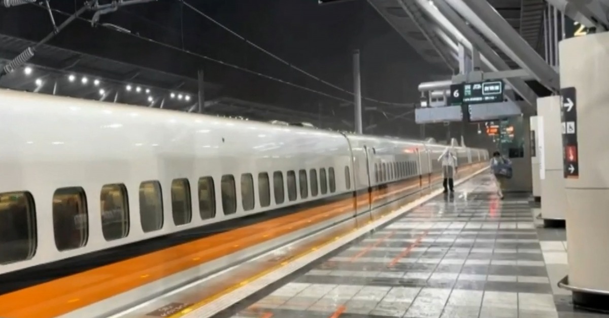 高鐵公司宣布，為了確保營運安全，會調整7日的營運模式，中午12時前暫停台中到左營營運服務。（圖／東森新聞）
