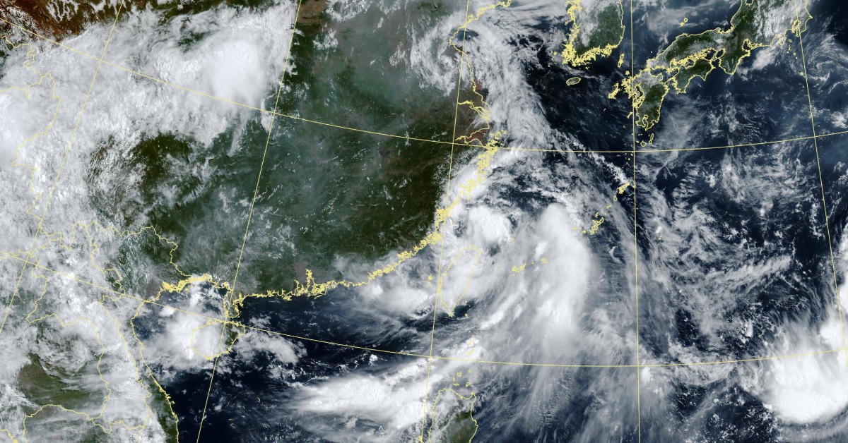 颱風暴風圈逐漸遠離台灣。（圖／氣象署）