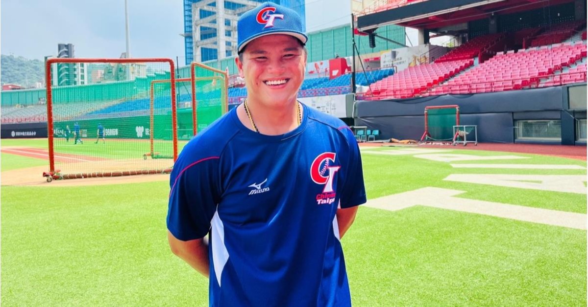 底特律老虎隊3A野手李灝宇。（圖／陳耿閔攝）