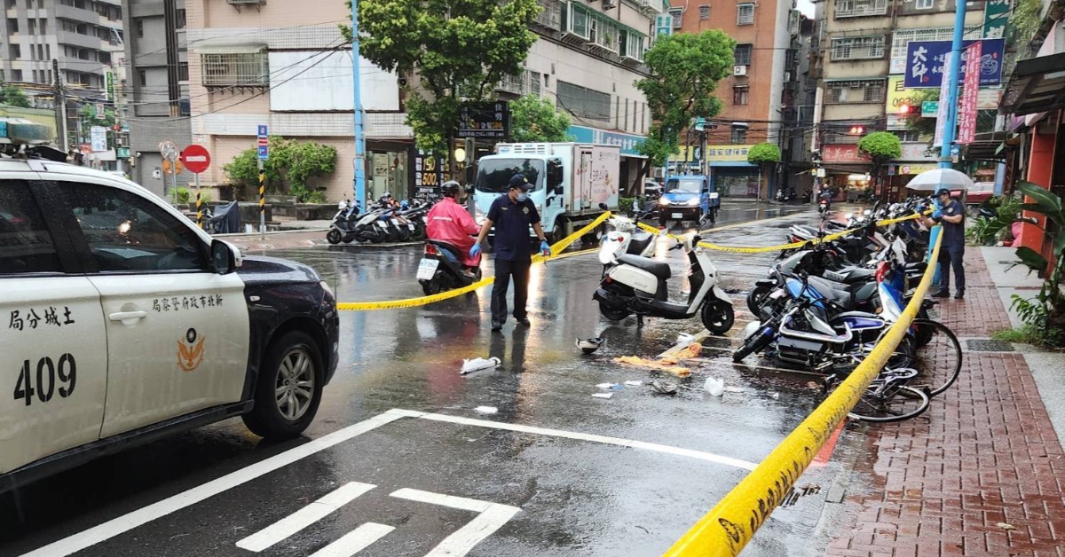 新北市土城區今日上午11時許傳出一起砍人案。（圖／東森新聞）