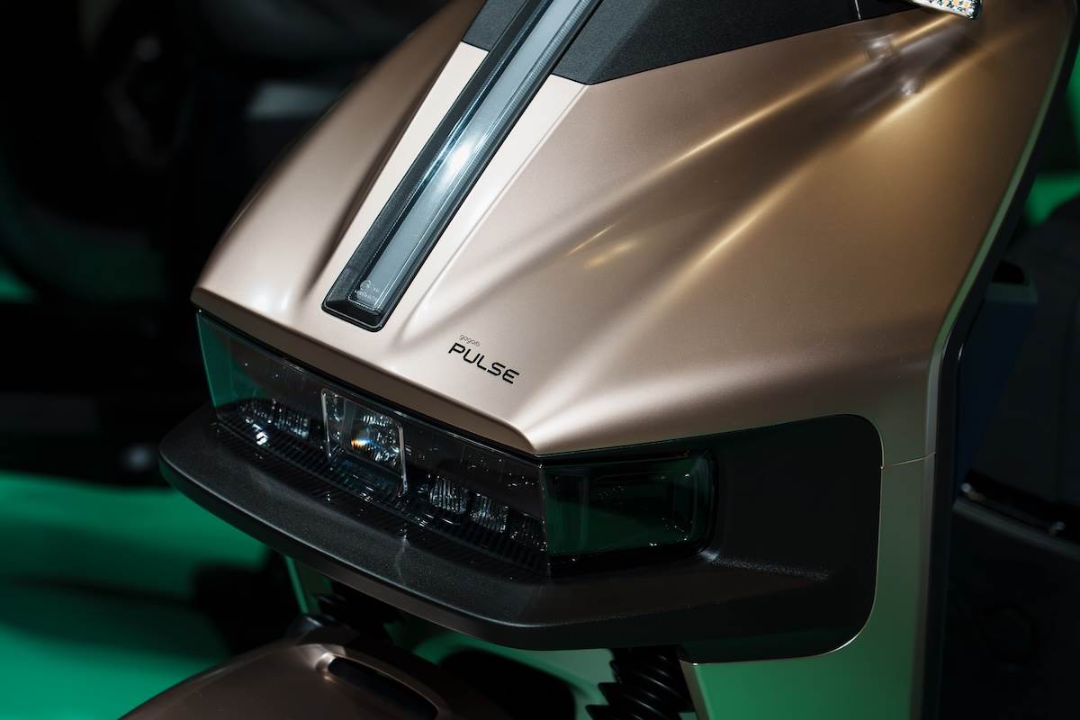 金色好看一直用,Gogoro推出「Gogoro Pulse Ultra全新金色車款」。(圖/林昱丞攝影)