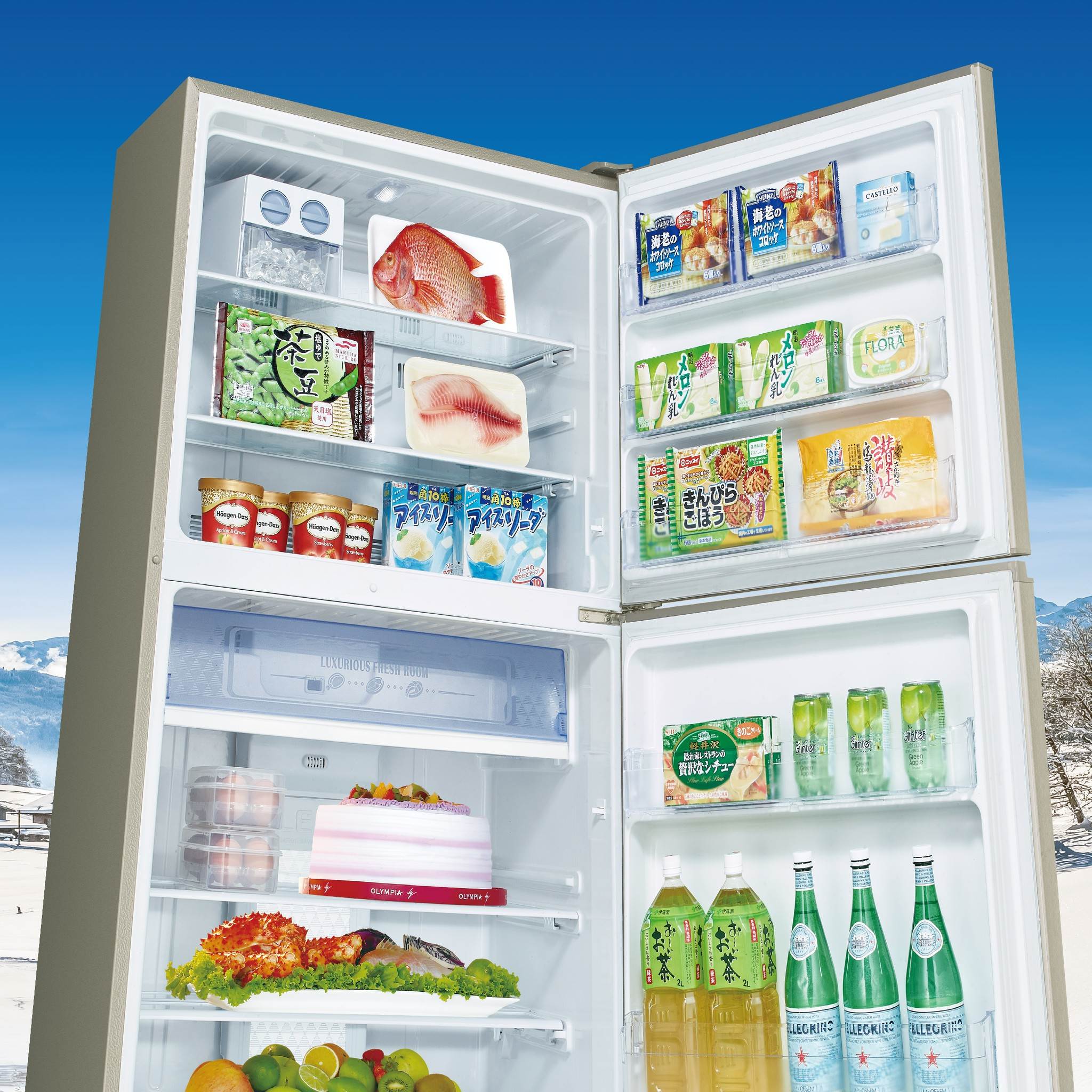 SANLUX台灣三洋 「鮮活微凍電冰箱」搭載-3°C微凍結核心技術與瞬冷微凍盤設計。（圖／SANLUX台灣三洋提供）