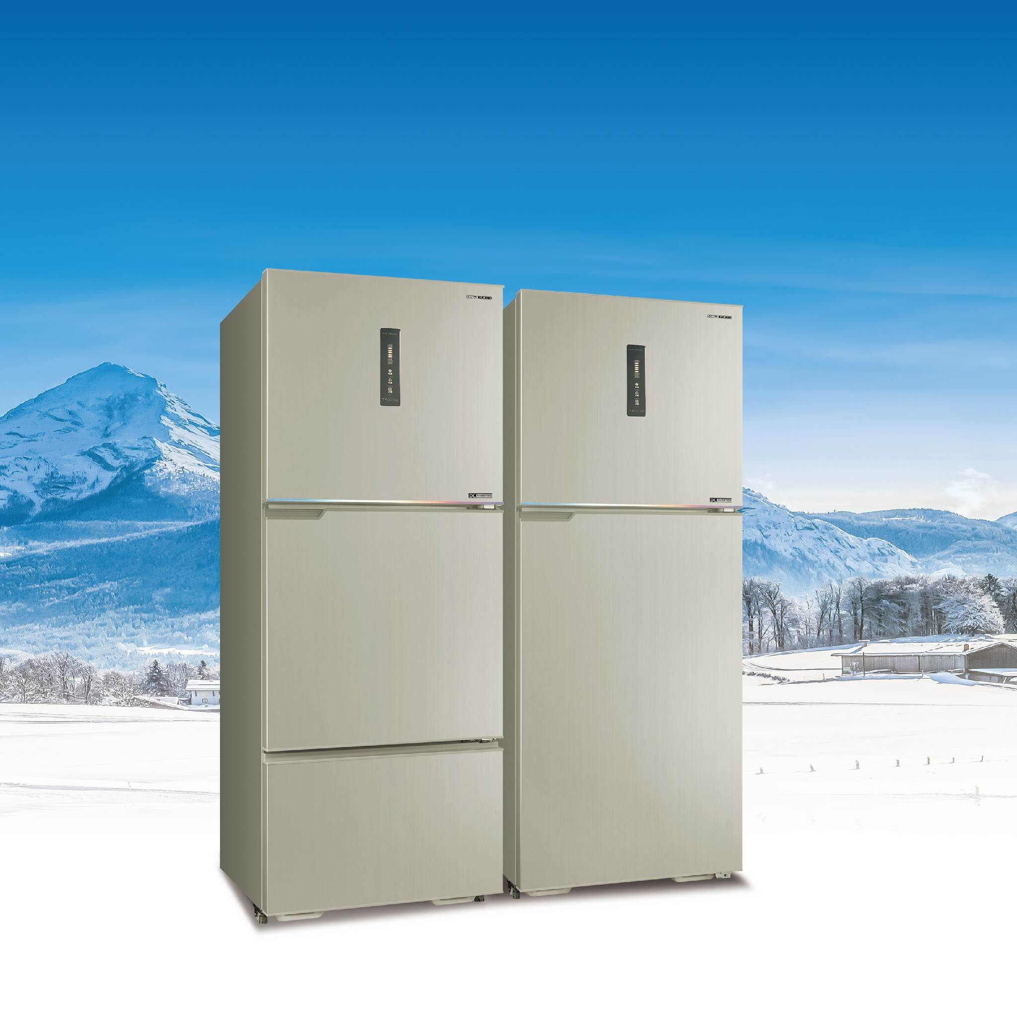 SANLUX台灣三洋變頻「鮮活微凍電冰箱」新上市。（圖／SANLUX台灣三洋提供）