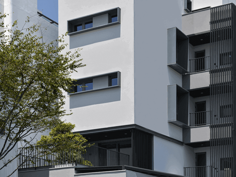 「淨序 Passive House」建案外觀。（圖／旺豐建設提供）