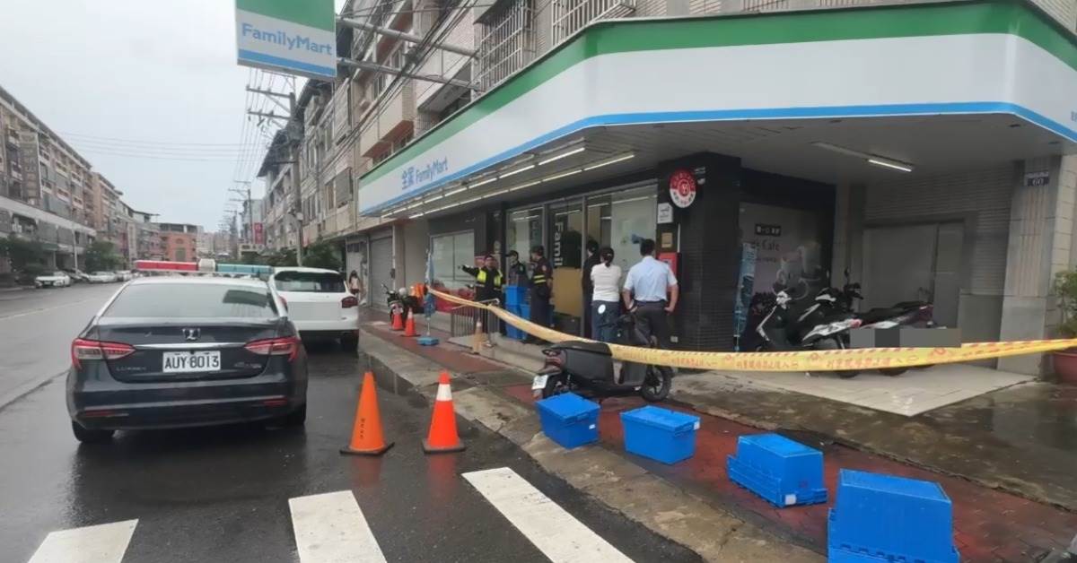 台中豐原今(4)日上午驚傳超商凶殺案。(圖/東森新聞)