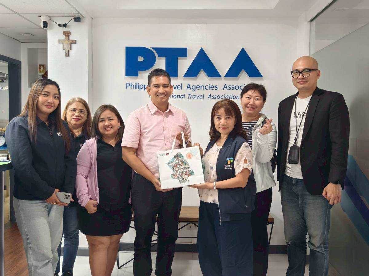 觀傳局洪梅雲科長拜會菲律賓最大的旅行社協會PTAA副主席Mr. Dominic Castillejos。（圖／北市府觀傳局提供）