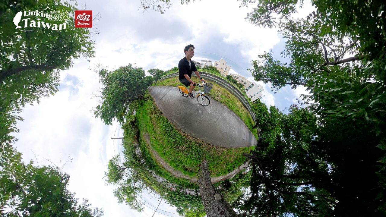 善化區段蜿蜒穿越田野、圳路與聚落,是在地居民晨騎、散步、與自然共處的重要場域。(圖/《Linking 368 Taiwan恁去台灣》提供)