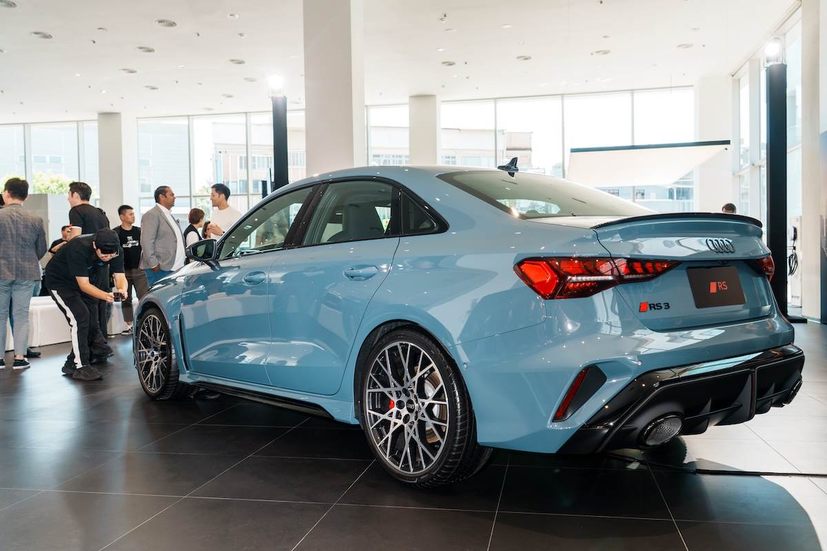 Audi RS 3 Sedan首度在台灣亮相，要價359.3萬元。（圖／林昱丞攝影）
