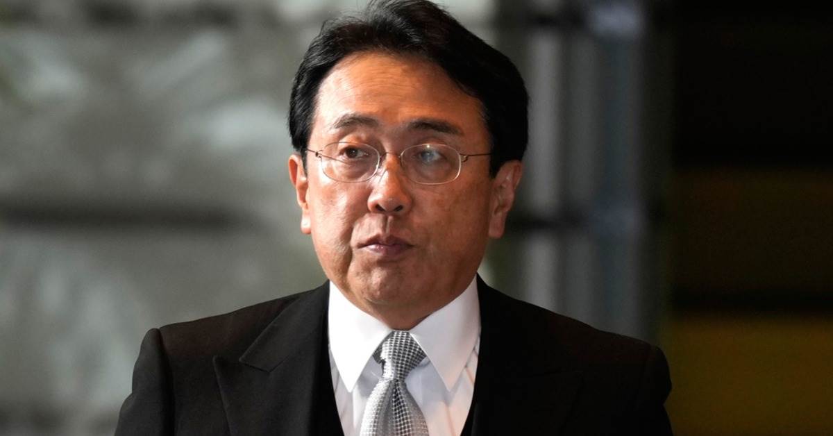 日本經濟再生大臣赤澤亮正。（圖／美聯社）