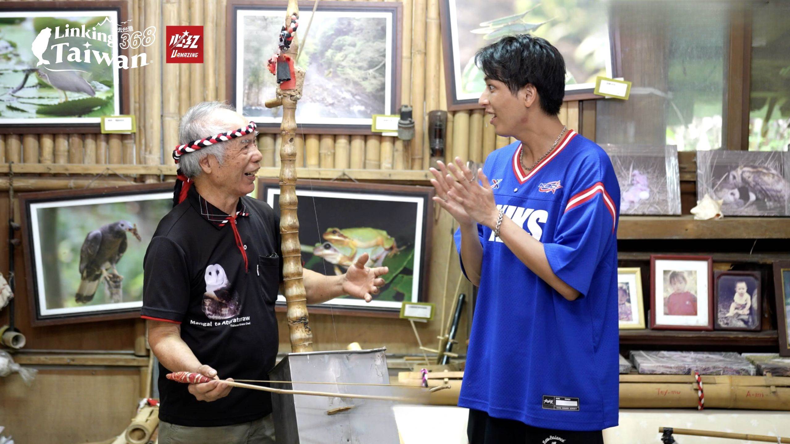 就地取材製成的大提琴，僅靠一條弦，也能奏出動人的旋律！（圖／Linking 368 Taiwan恁去台灣提供）