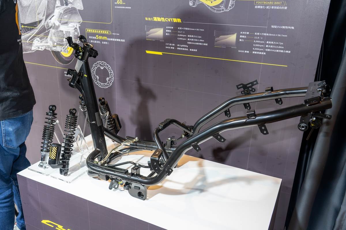 車輛搭載全新DL8高剛性車架與重新調校後的CVT系統，起步更輕盈，中低速加速更強勁。（圖／林昱丞攝影）